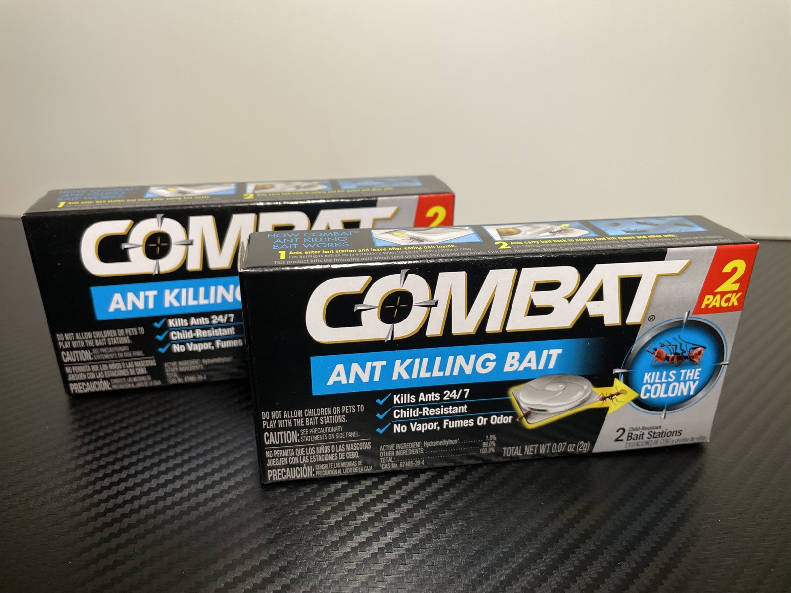 Combat Ant Killing Bait Stations 4 Stations Total Lot Of 2 New