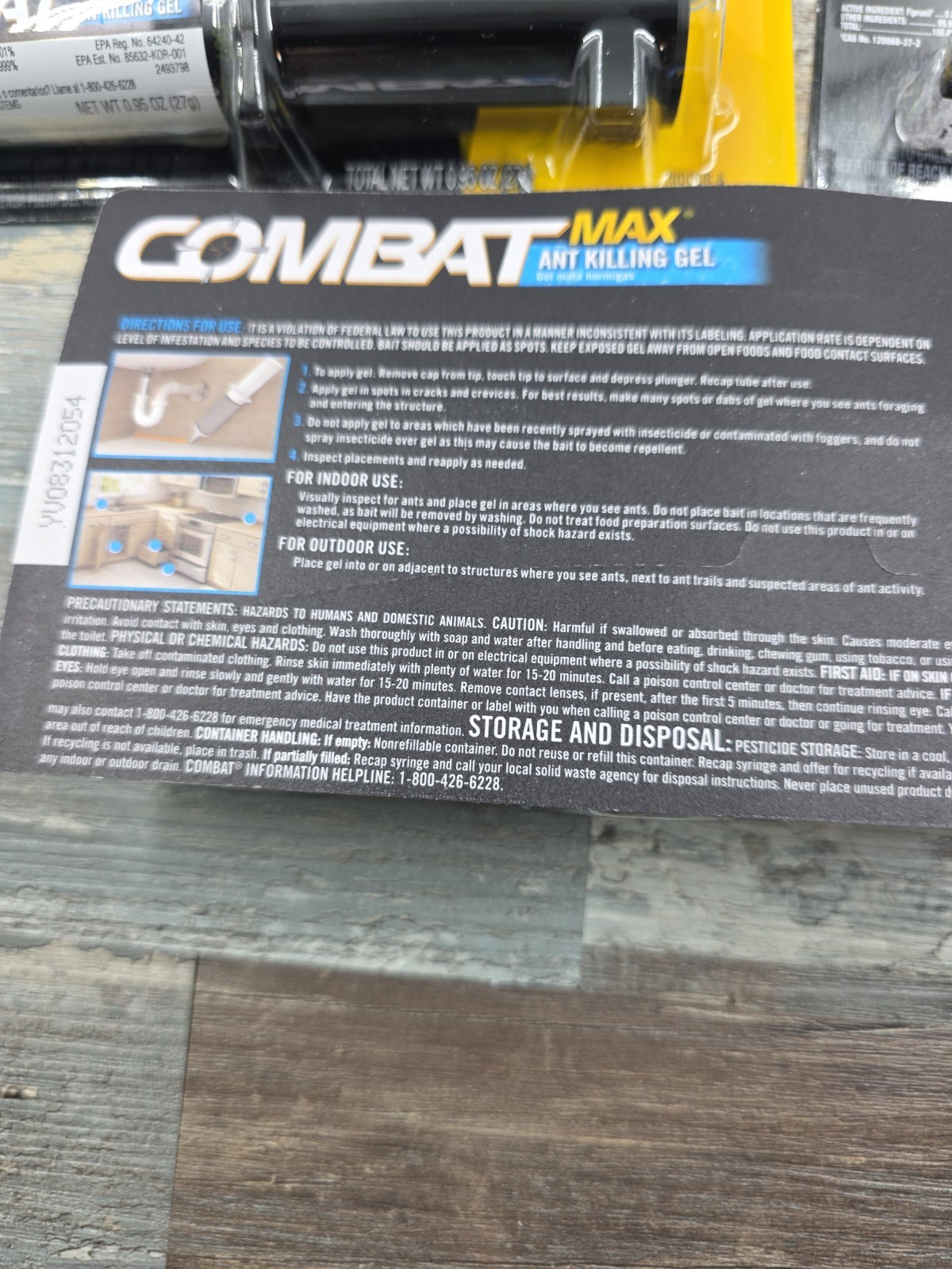 COMBAT MAX Ant Killing Gel – Kills The Colony (lot of 7)