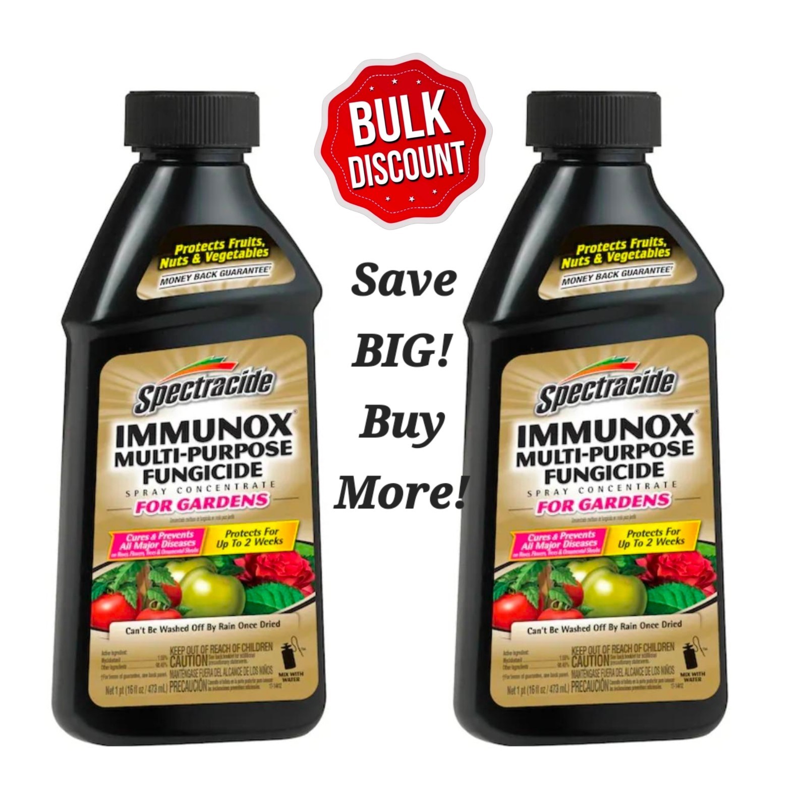 Spectracide Immunox Multi-Purpose Fungicide Spray Concentrate For Gardens 16 Oz