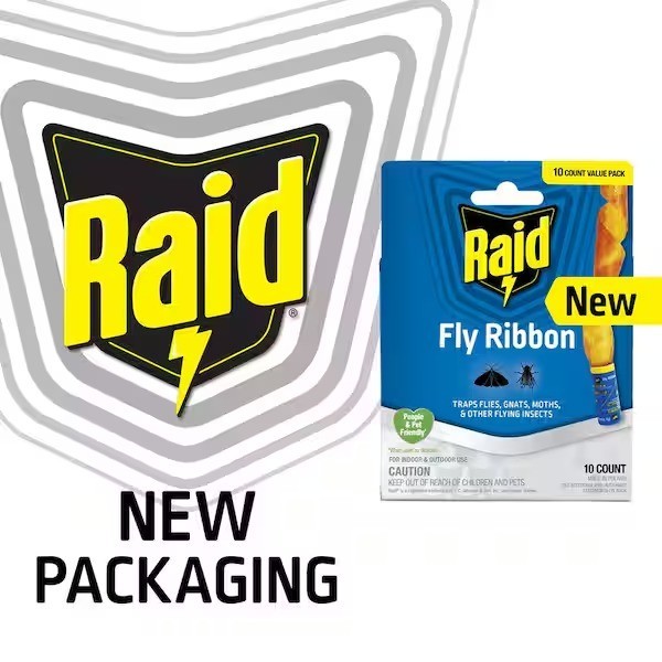 Fly Ribbon Trap 10-Pack – Hanging Sticky Fly Catcher Strips for Indoor & Outdoor
