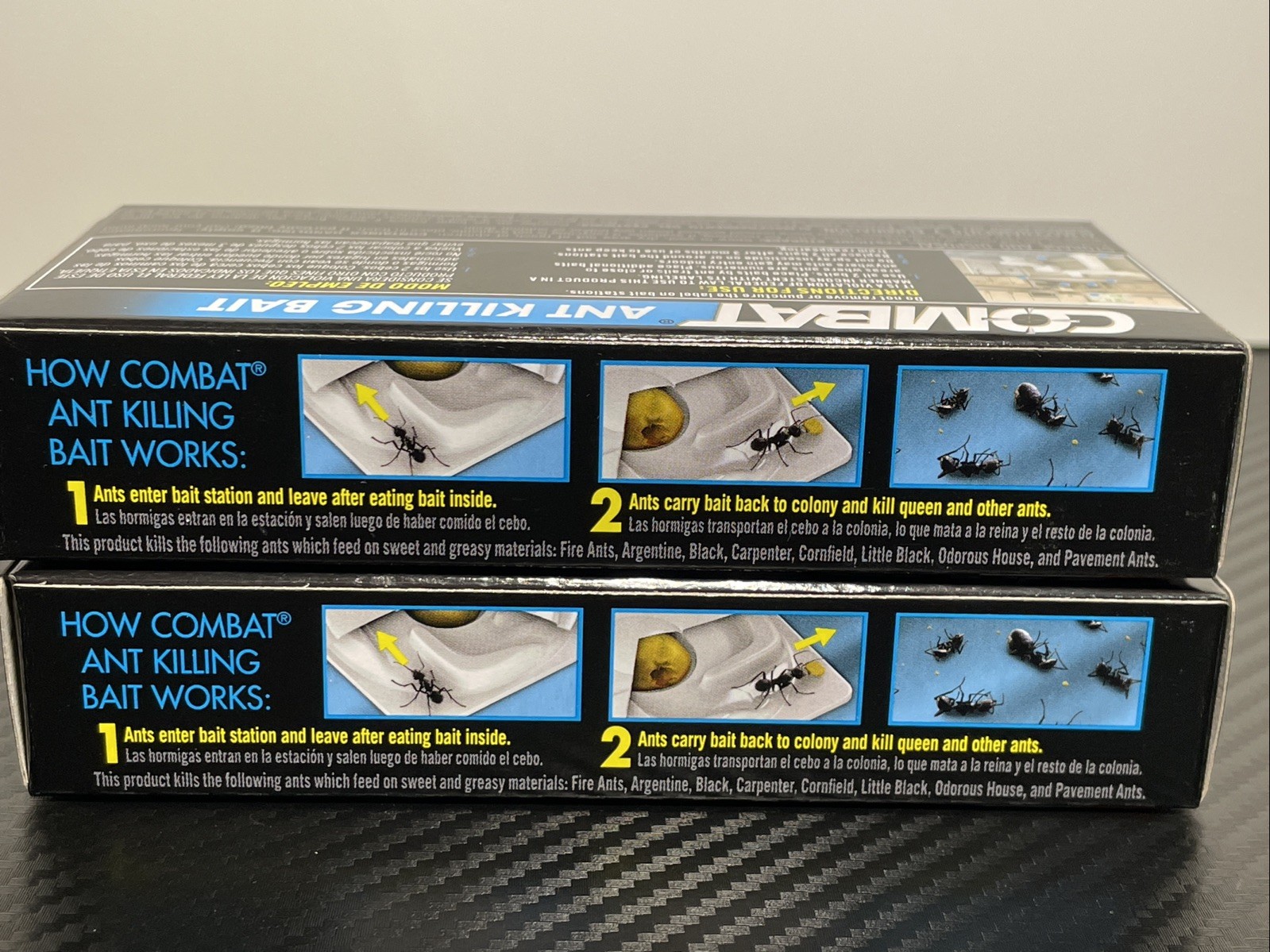 Combat Ant Killing Bait Stations 4 Stations Total Lot Of 2 New