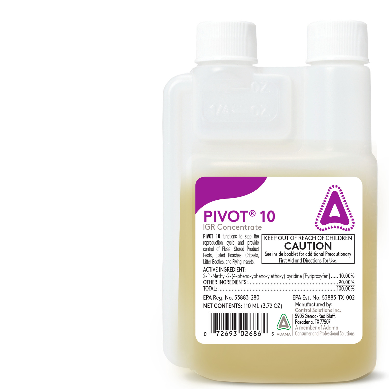 Control Solutions Pivot 10 IGR Insect Growth Regulator Concentrate 3.72oz 110ml