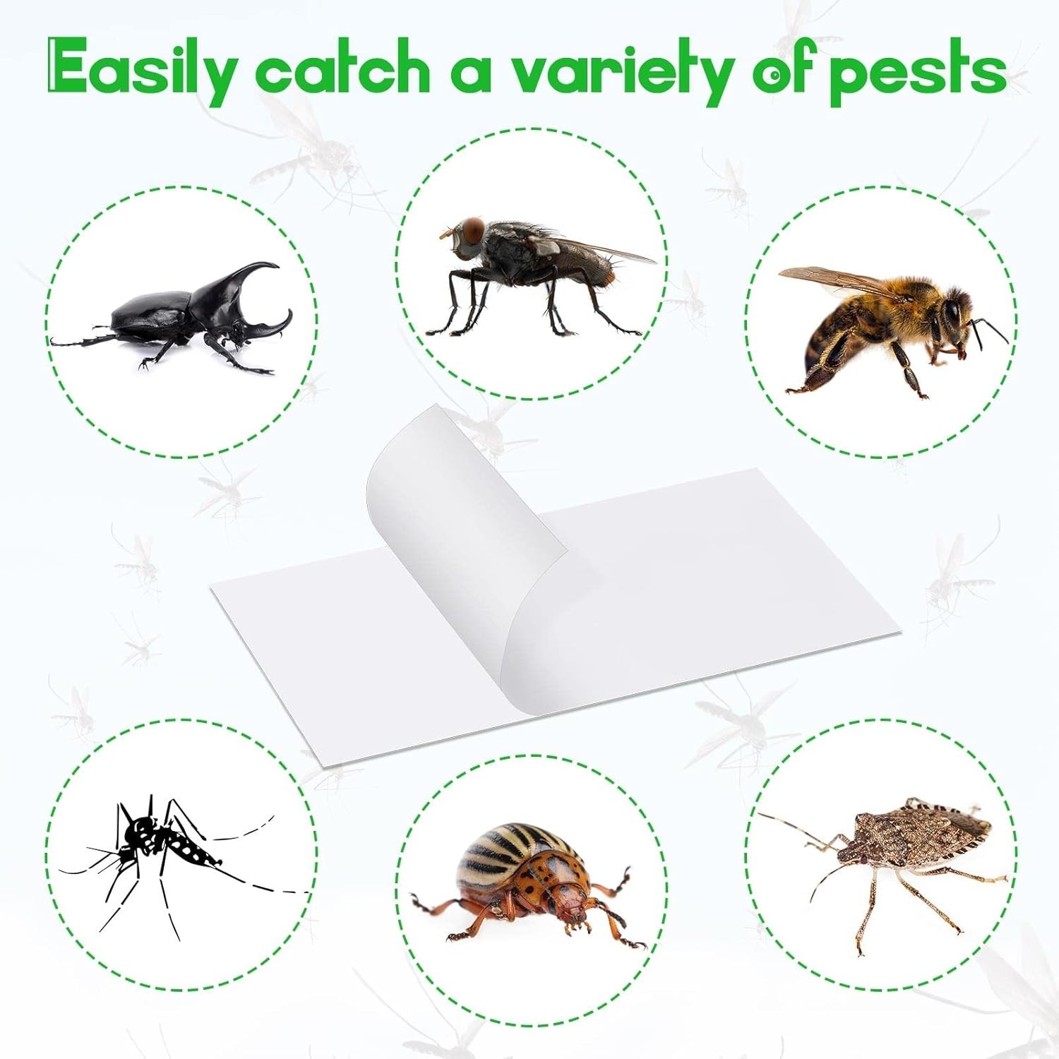 40 Pack Replacement Glue Boards Sticky Cards Mosquito Trap Sticky Traps Insect