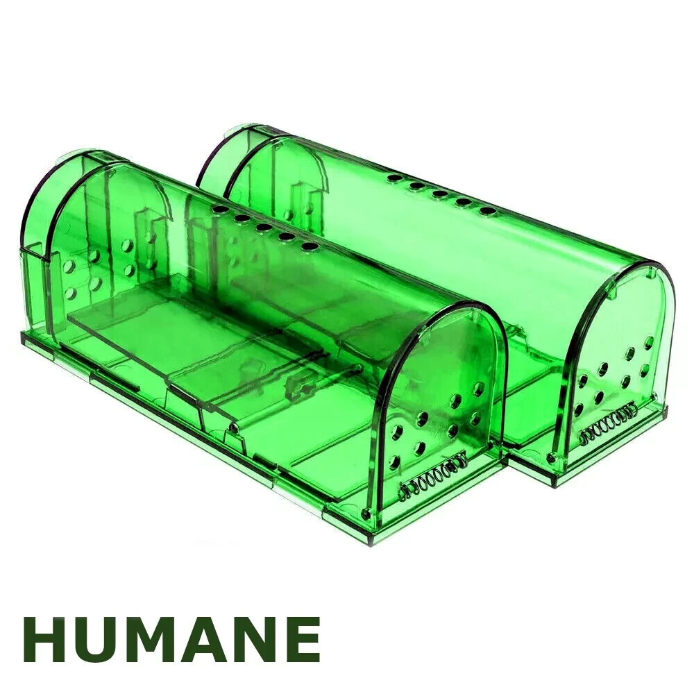 1, 2,4, 6-Humane Mouse Traps Live Catch & Release No Kill Rat Mice Trap Reusable