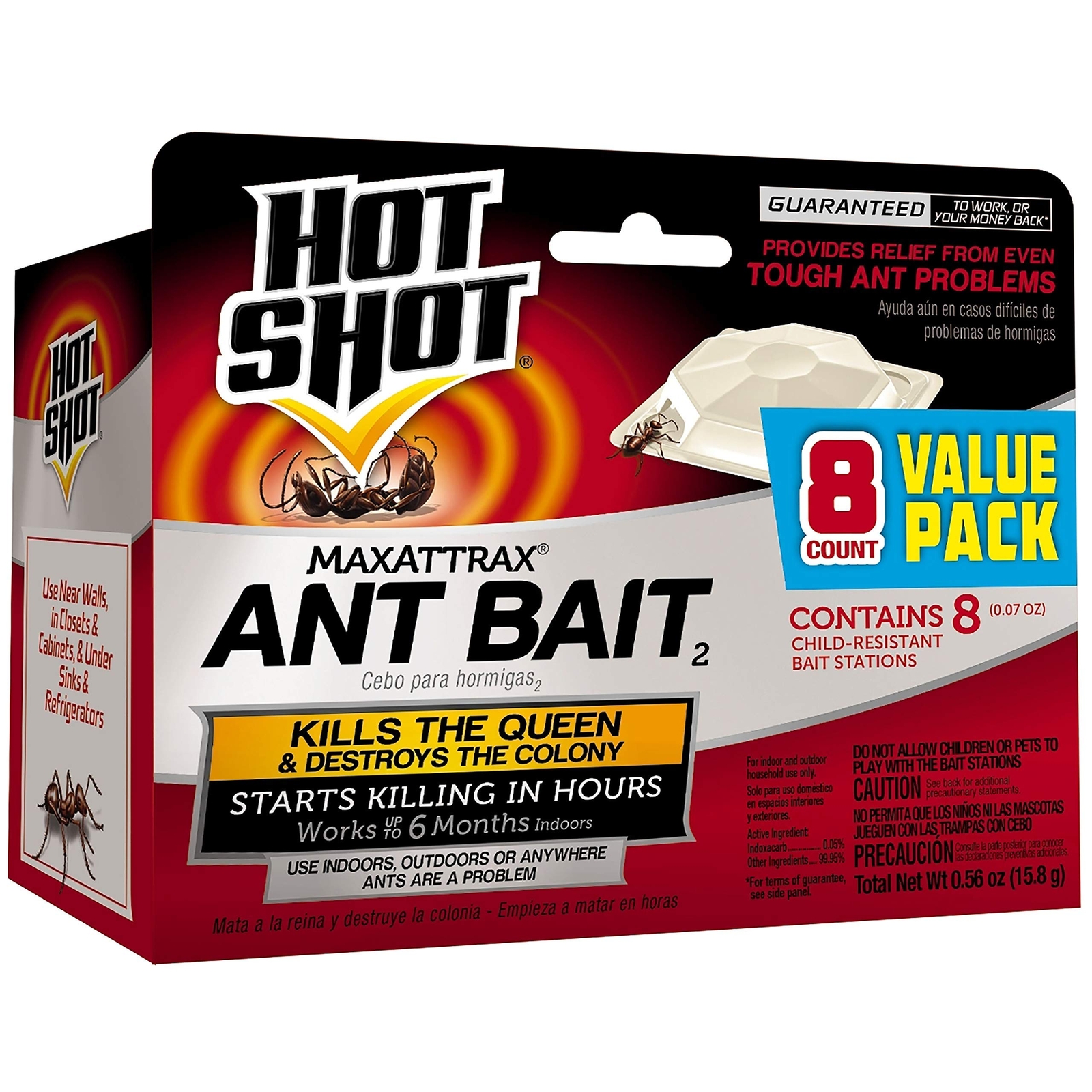 Ant Bait, Kills the Queen and Colony, Works for 6 months, Pack of 1, 8 Count