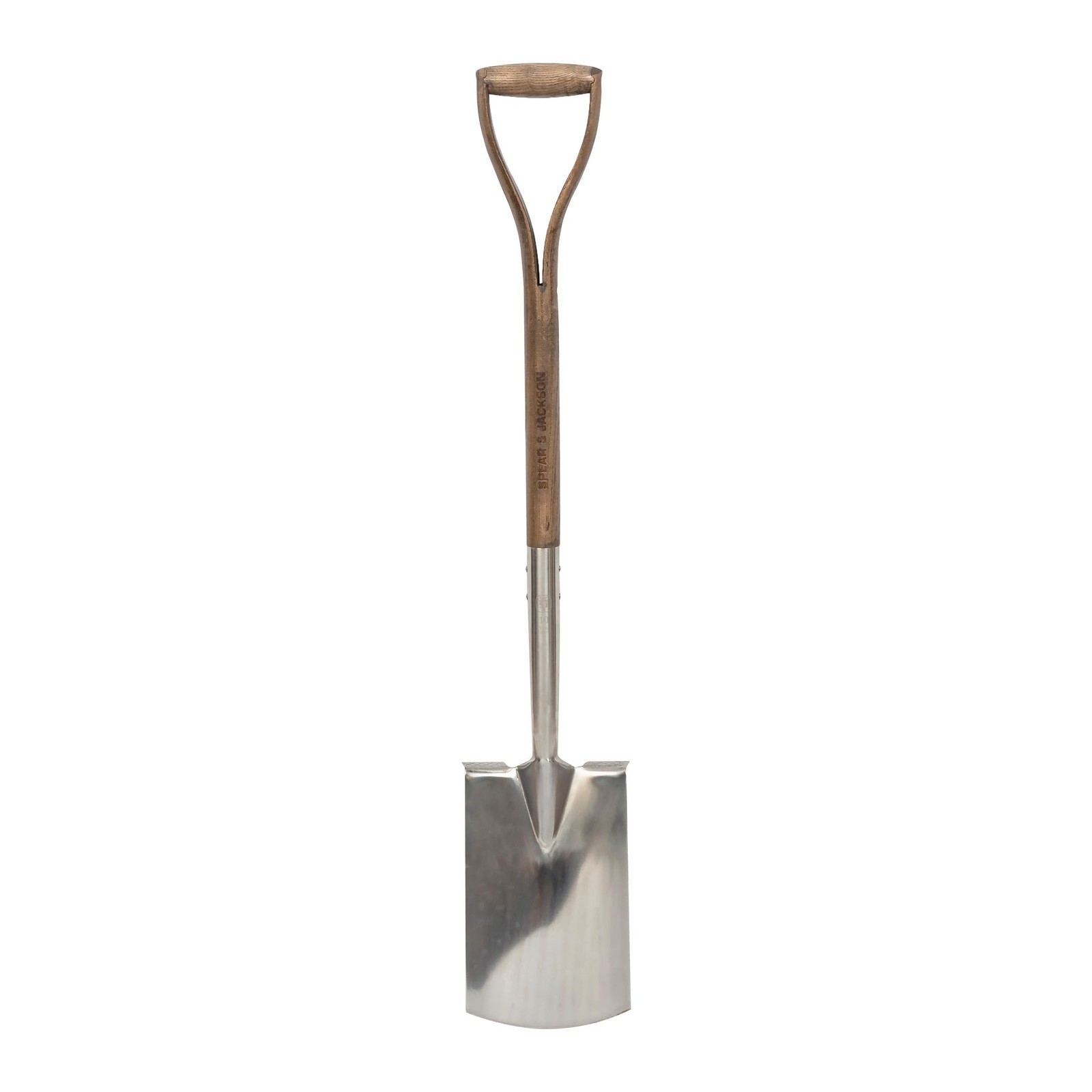 Spear & Jackson Digging Spade, Traditional Stainless Range Garden Tool, Treaded