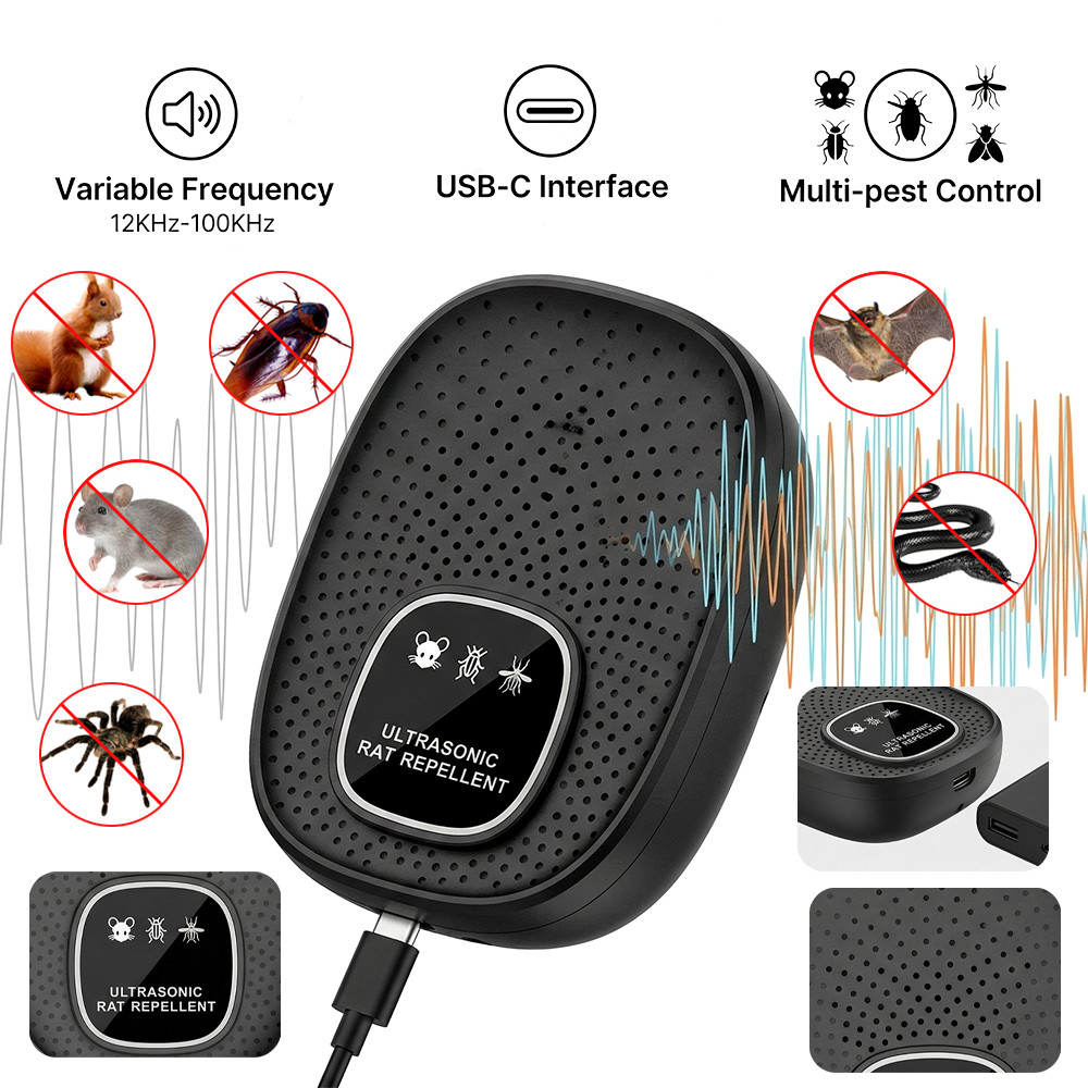 Ultrasonic Pest Control Repeller Reject Rat Mice Mouse Spider US Plug-in USA
