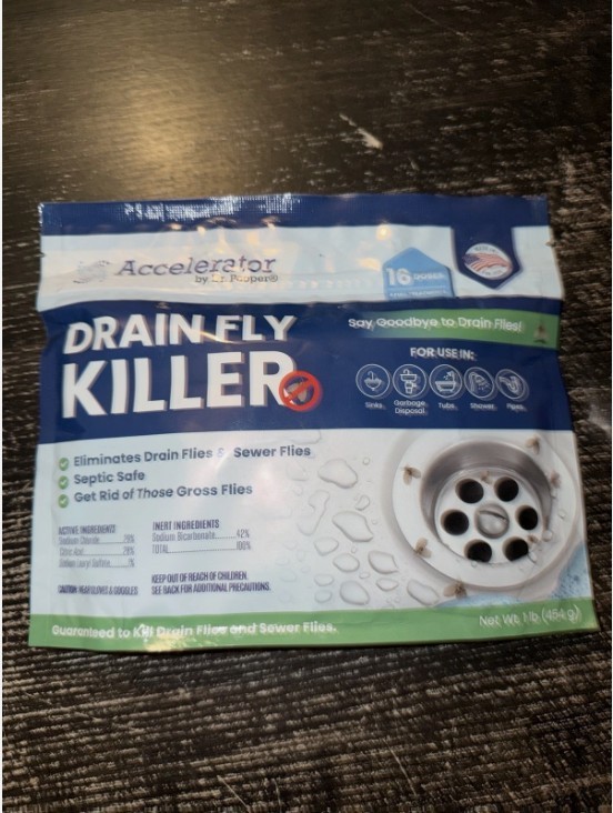 Drain Fly Killer Powder – Fast-Acting Treatment for Drain & Sewer Flies – Septic