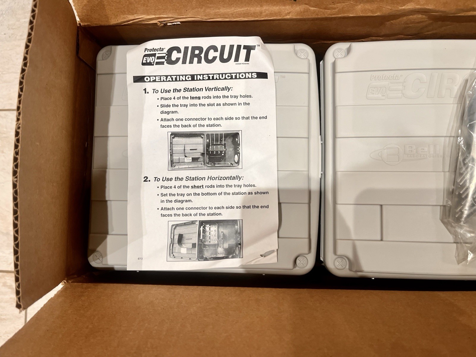 6 Gray Bait Stations – Protecta EVO Circuit EC8806- New In Box With Key And Rods
