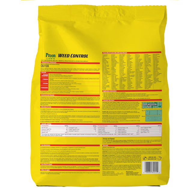 Preen Lawn Weed Control Granules 20 lb Covers 10,000 Sq Ft Model 2464057