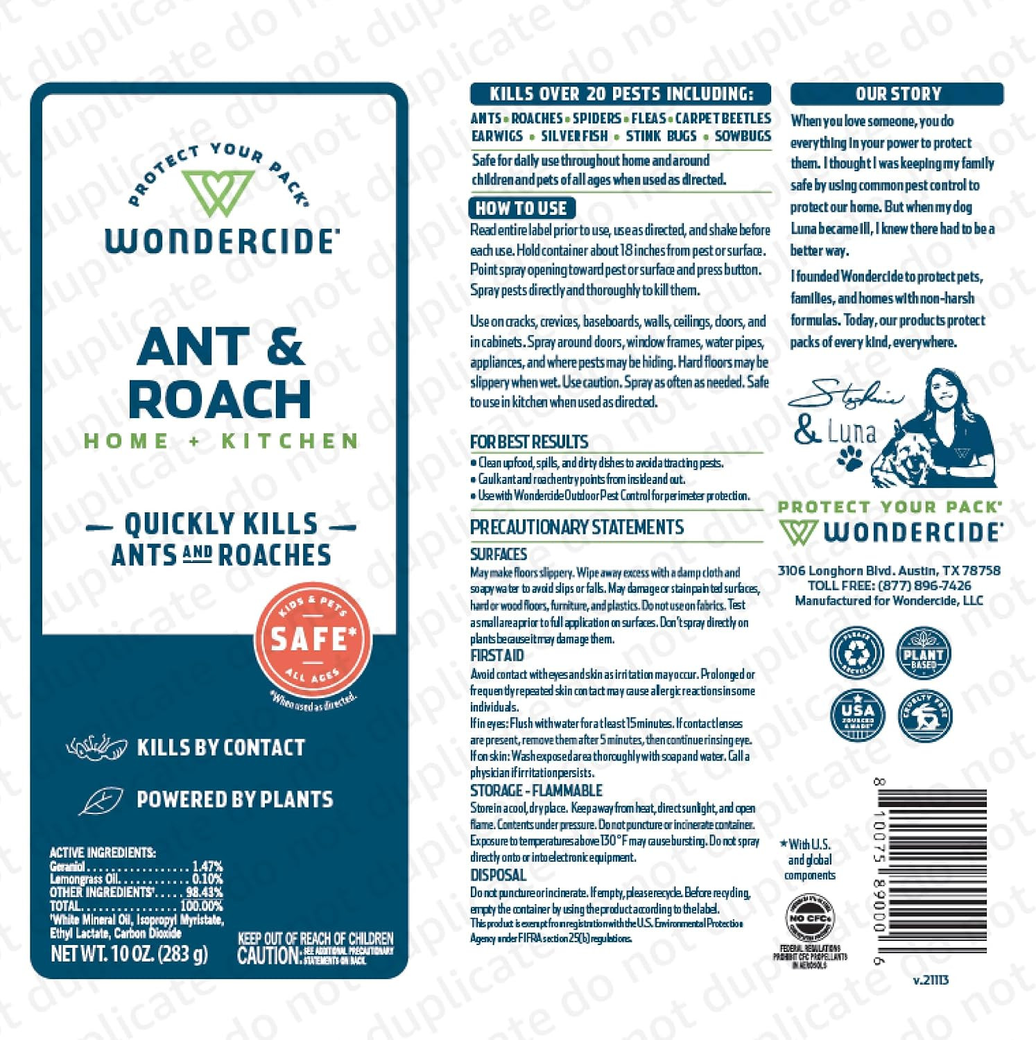 Wondercide – Ant & Roach Aerosol Spray for Kitchen, Home, and Indoor Areas – Ant