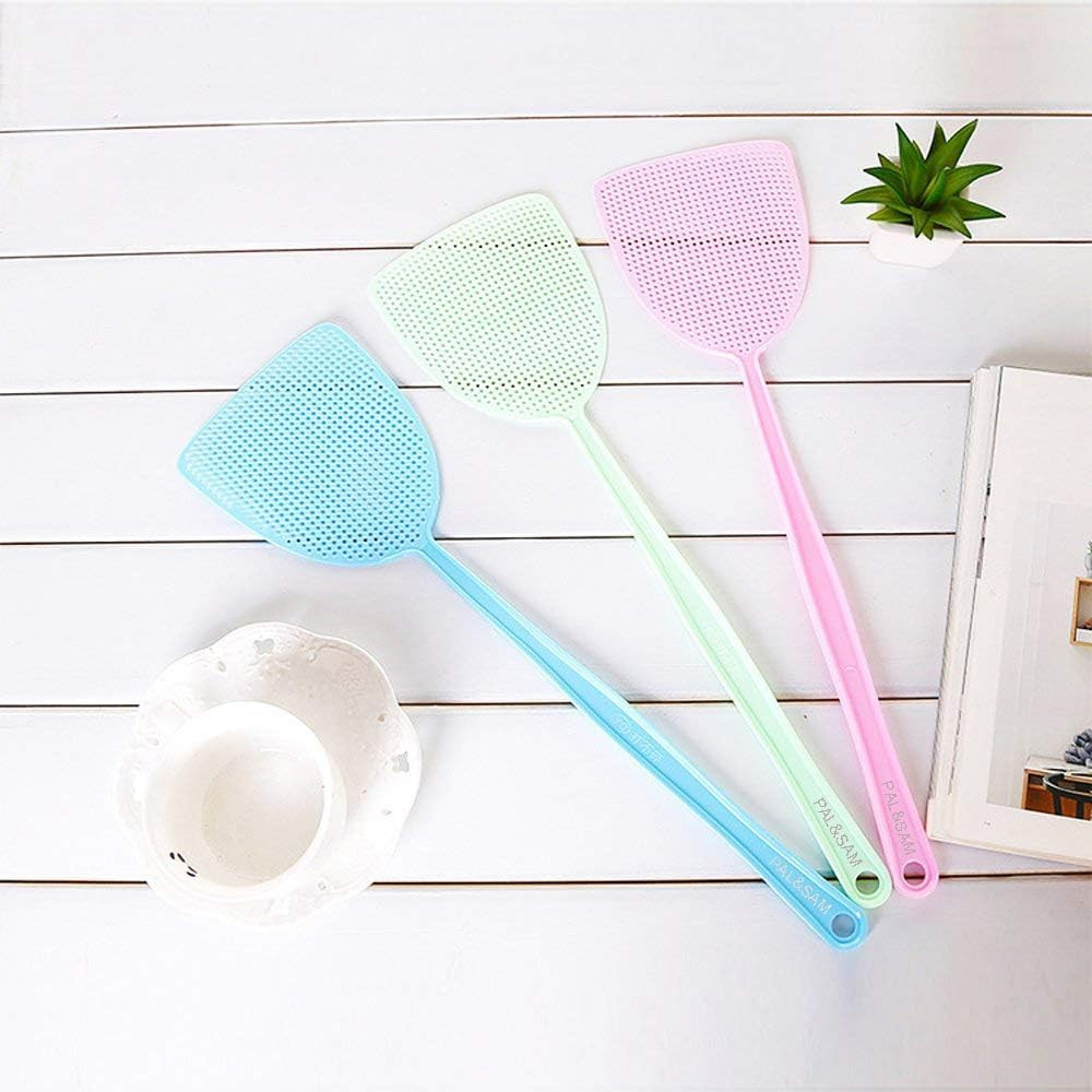Fly Swatter, Strong Flexible Manual Swat Set Pest Control, Assorted Colors (3 Pa