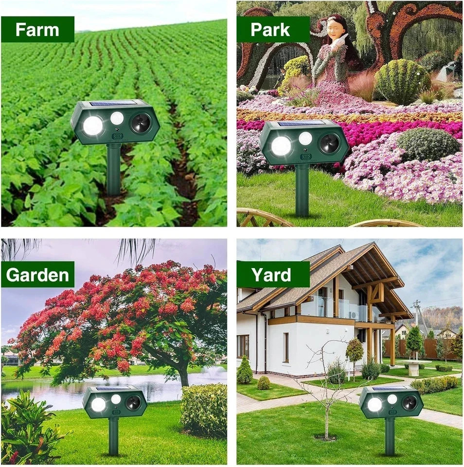 2026 Sonic Fortress Pro Deer Repellent Devices, Racoon Repellent Outdoor Squirre