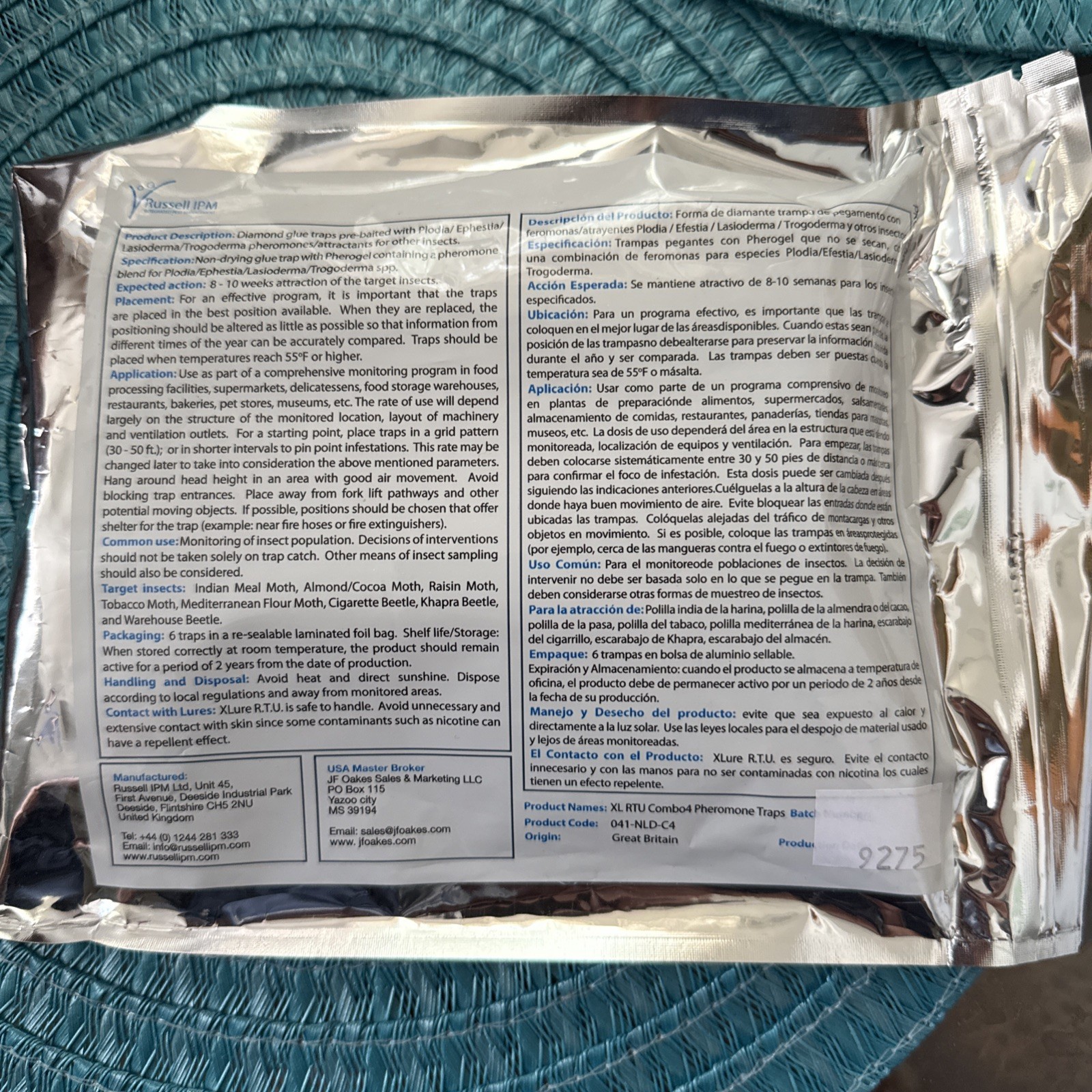 X-Lure RTU Combo Pantry Pest Traps (Foil Pouch)
