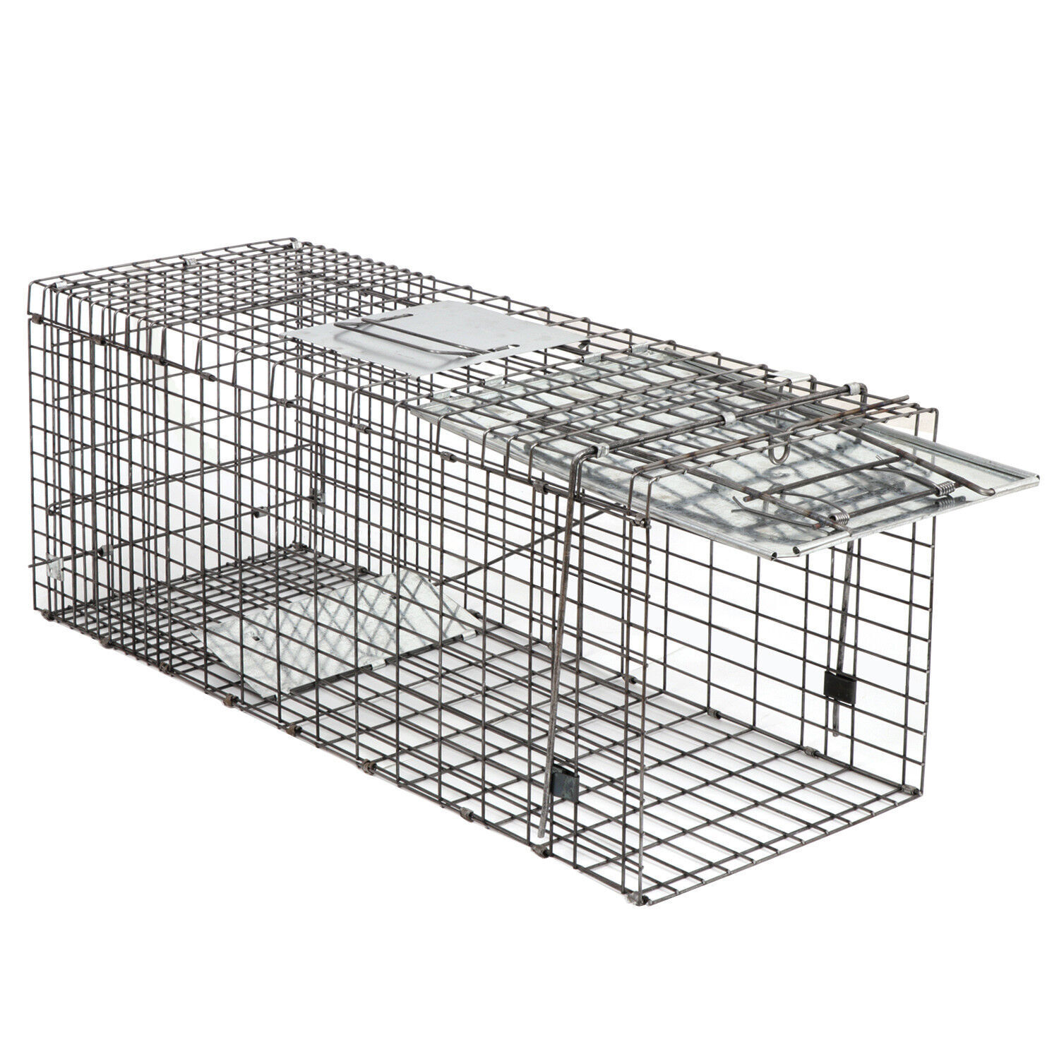 2PCS 32″ Humane Animal Live Trap Cage for Raccoons Rodent Control Stray Squirrel