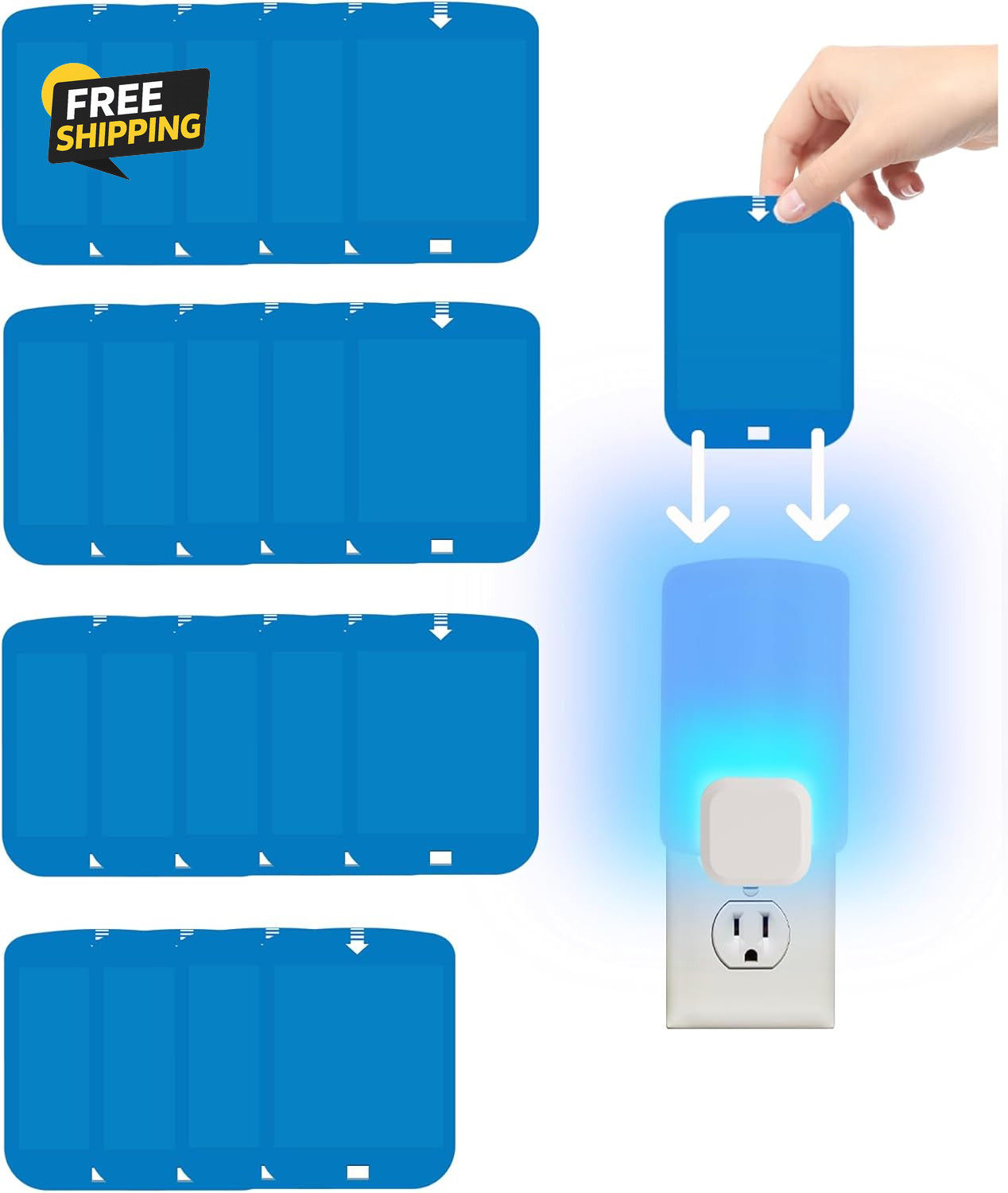 20PCS Insect Trap Glue Card Refills for Fly Bug Mosquito Gnat Sticky Pads