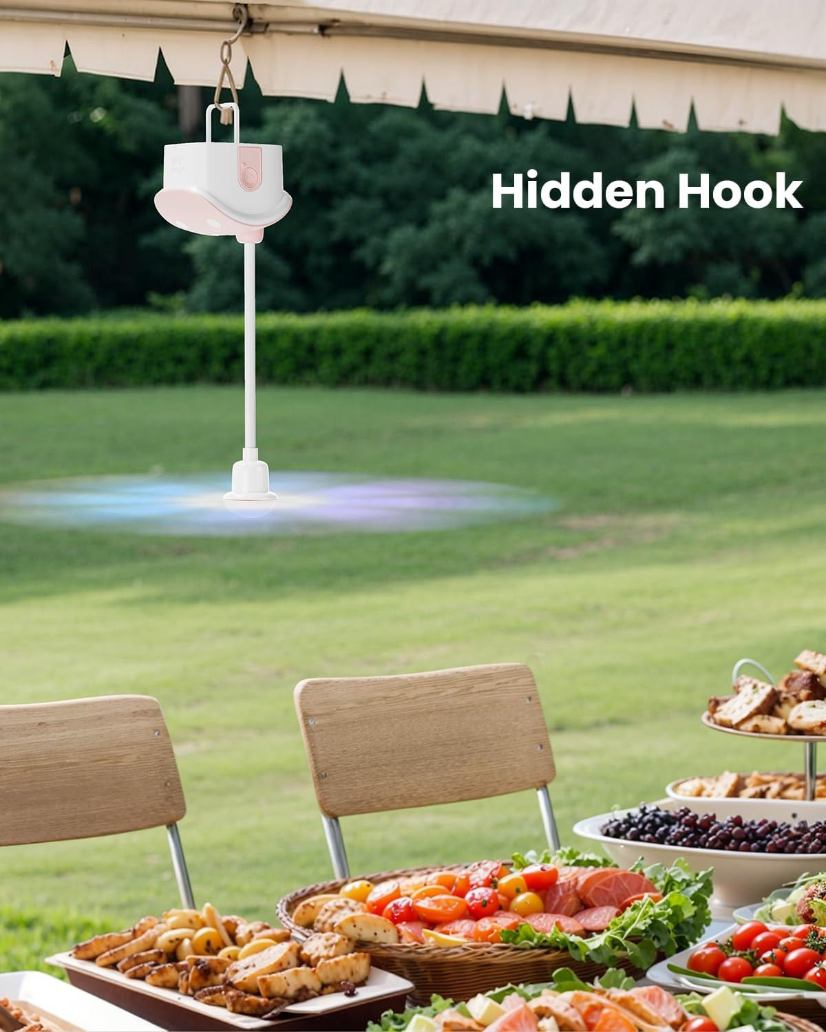 Fly Fans for Tables, Fly Repellent Fans Battery Powered Bug Fan Indoor Outdoor P