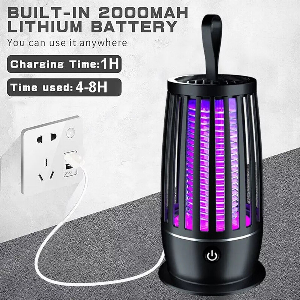 2PACK Electric Fly Bug Zapper Mosquito Insect Killer LED Light Control Lamp Home