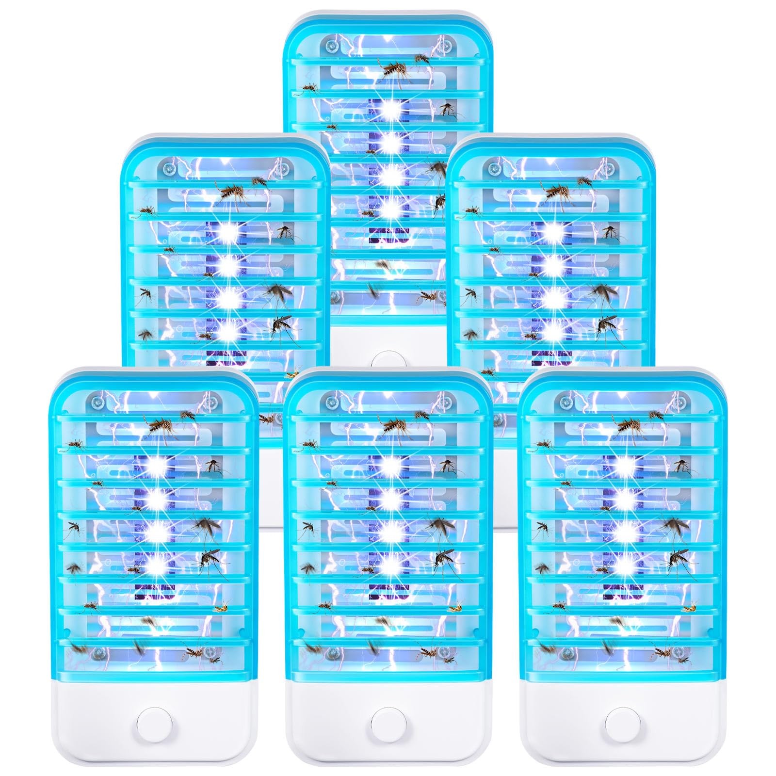 6Pack Bug Zapper Indoor Plug in Mosquito Zapper Indoor,Baby Secure Mosquito K…