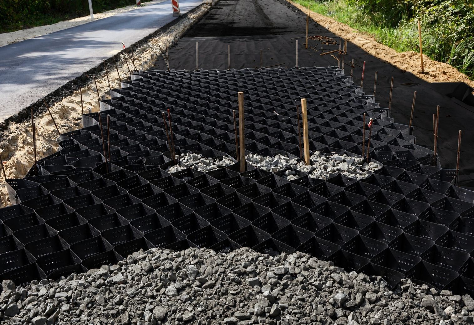 Geogrid & Geocell Underlayment Fabric | Non-Woven Geotextile(8 oz) – USA Made