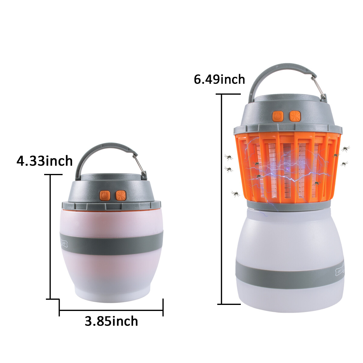 Portable LED Camping Lantern and Mosquito Killer USB Rechargeable+Solar Panel