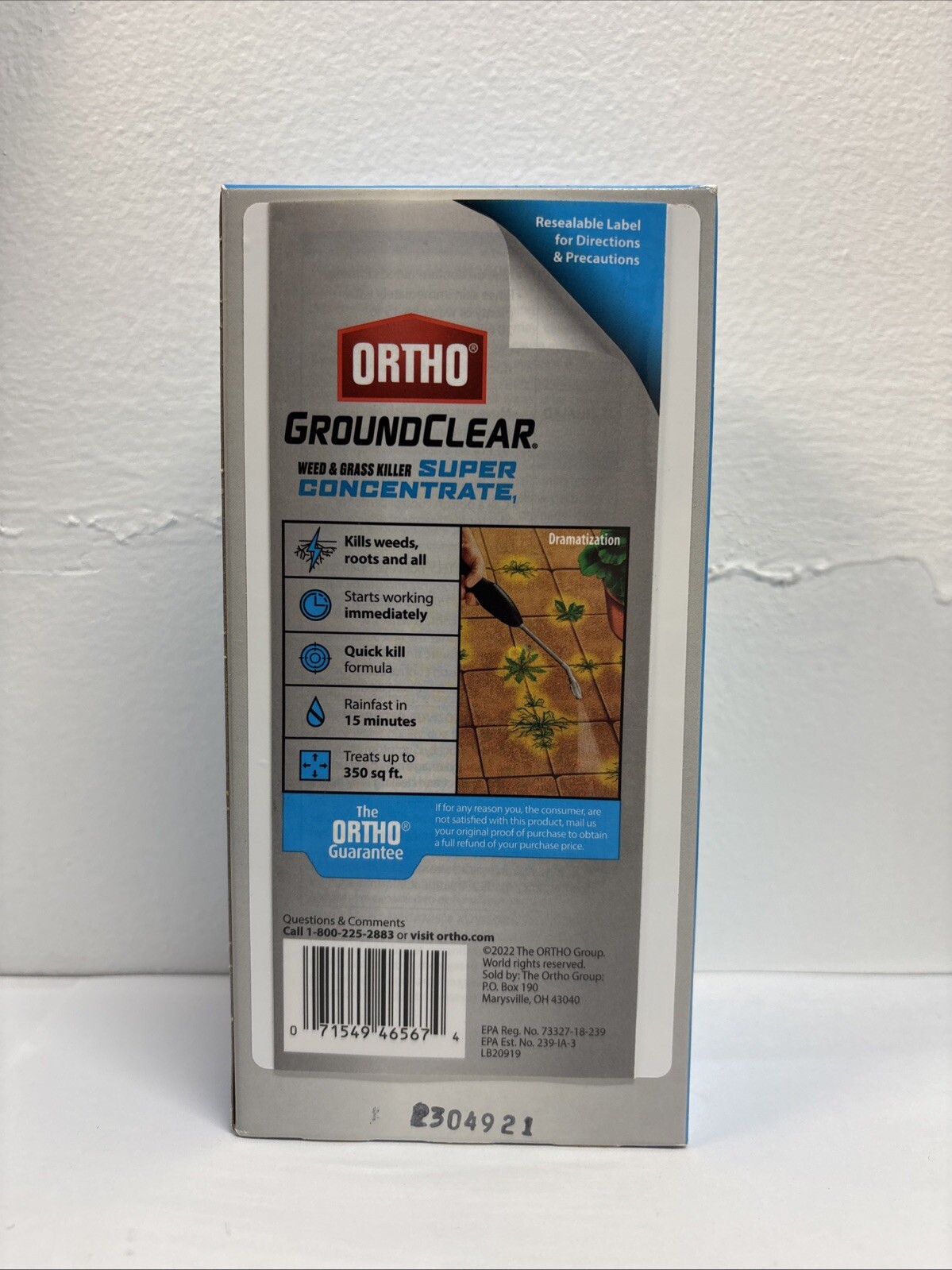 (Lot Of 2) Ortho GroundClear Weed & Grass Killer Super Concentrate Refill Pouch