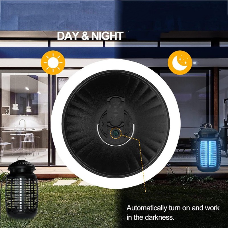 Electric Bug Zapper Mosquito Killer 4200V UV Light Fly Trap Indoor Outdoor US