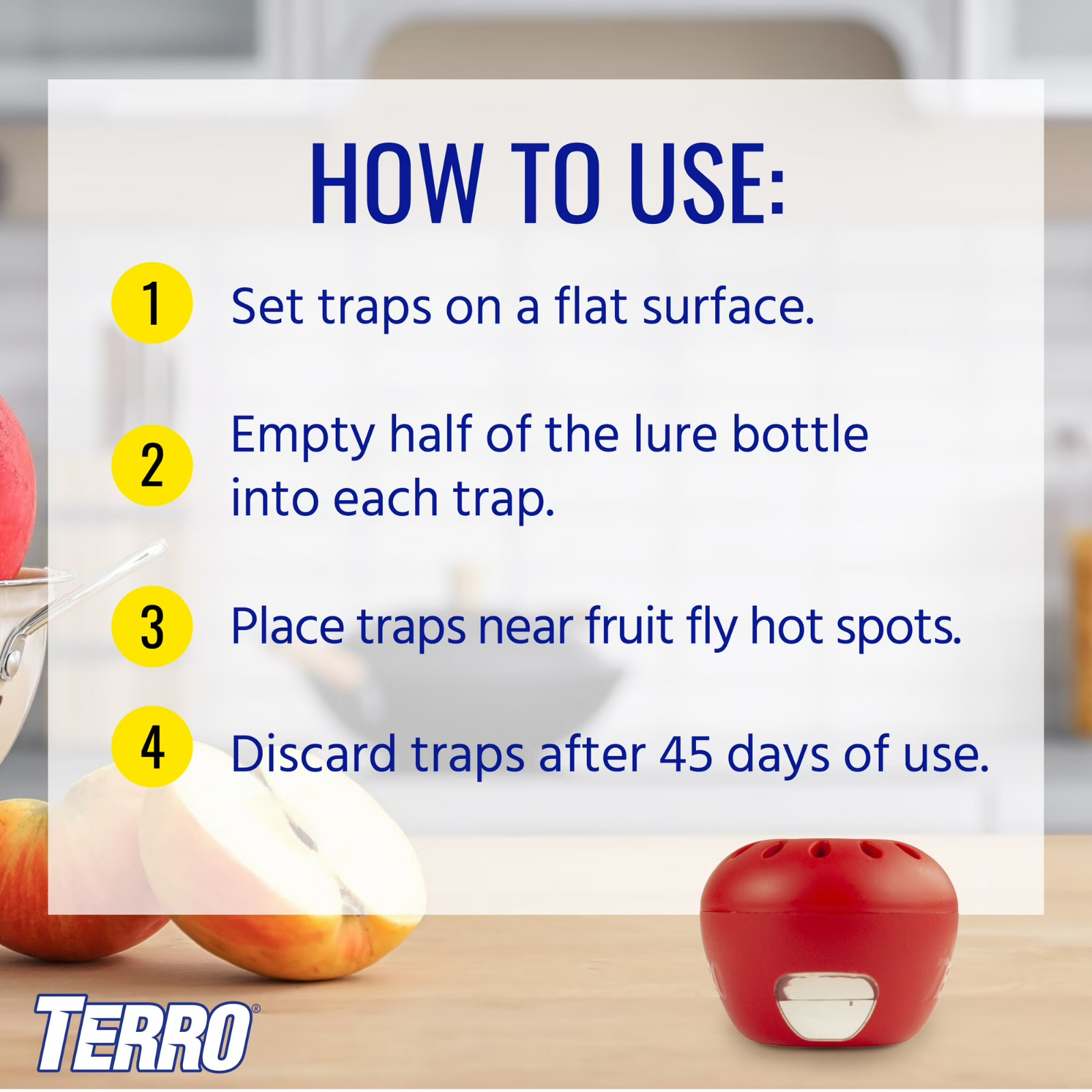 Indoor Fruit Fly Trap, (2-count) , Terro Traps, In Built With Window Sinks…