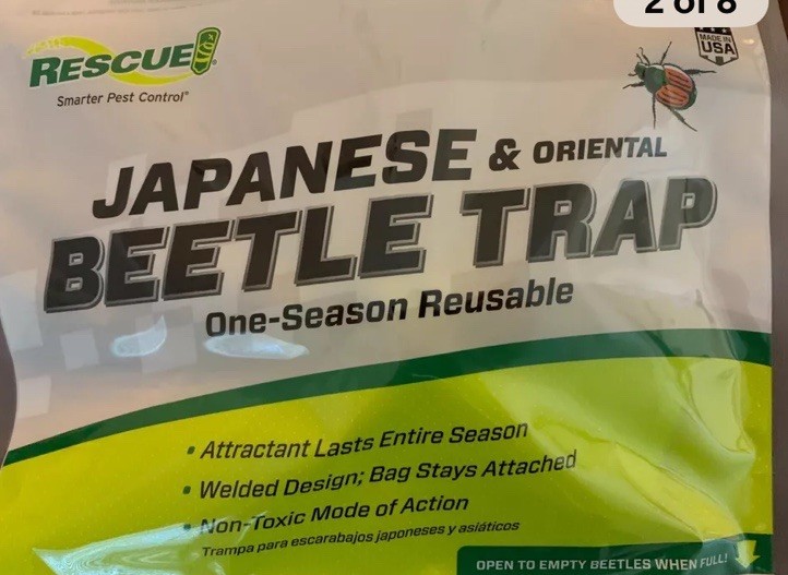 RESCUE! Japanese & Oriental Beetle Trap One-Season Reusable 8 Count