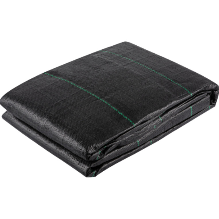 12.5x50FT Woven Geotextile Fabric 3.5oz Heavy Duty Weed Barrier Black