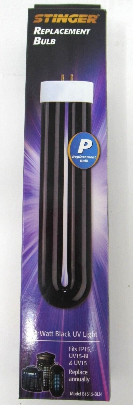 Stinger P Replacement 8″ Black Light Bulb 15W Bug Zapper B1515-BLN *NEW*