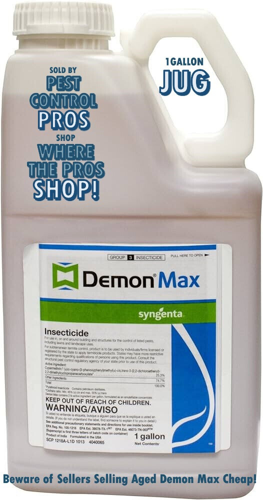 128 oz Demon Max Pest Insect Control Insecticide 25.3% No Shipping to NY CT VT