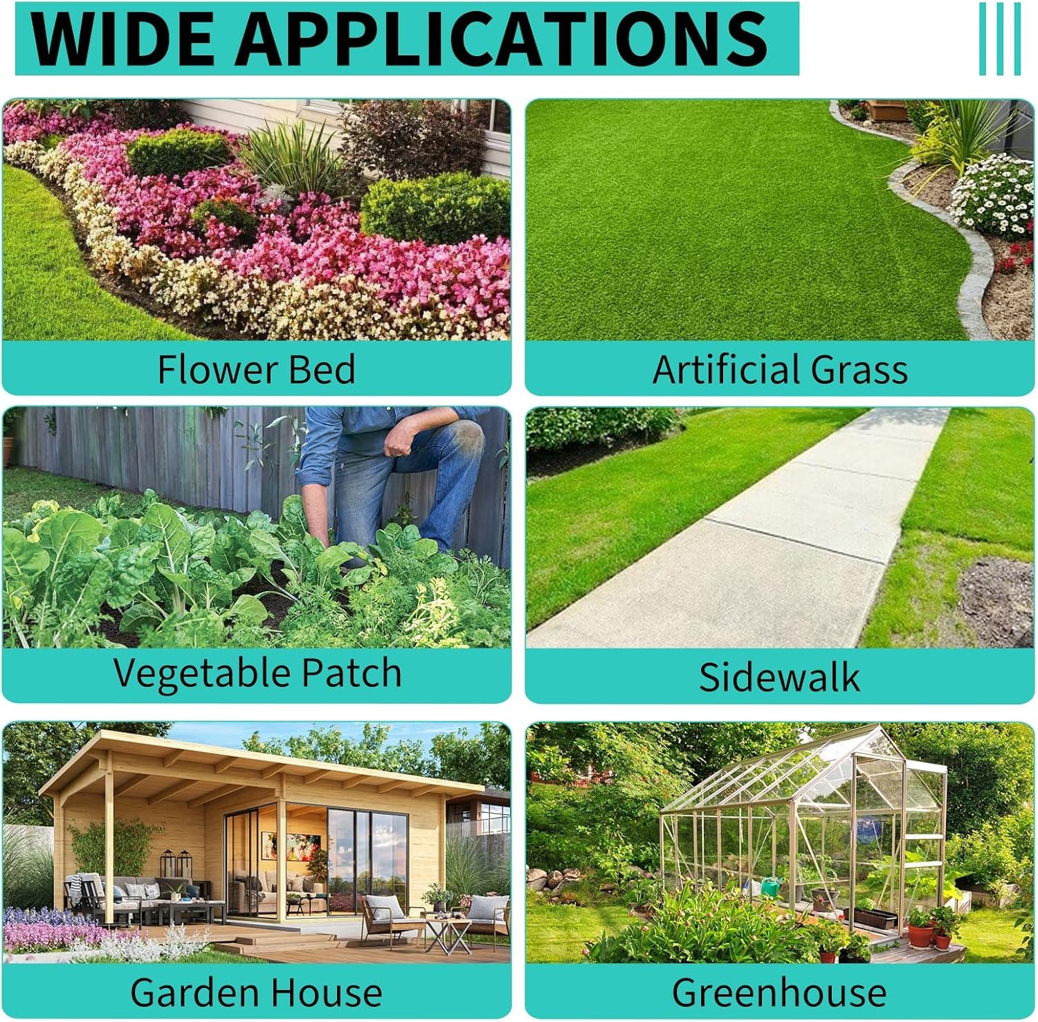 3.2oz Weed Barrier Landscape Fabric Ground Cover Weed Block Fabric Garden Cloth