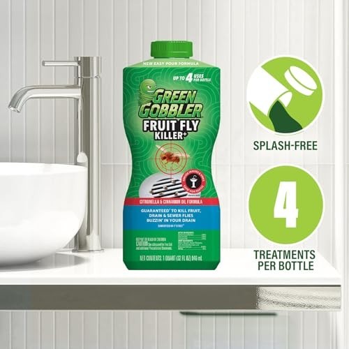 Fruit Fly Killer+ – Kills Fruit Flies, Drain Flies & Sewer Flies, Gel Treatment