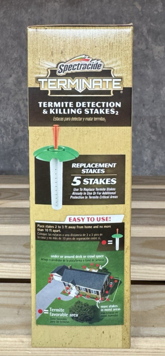 Spectracide Terminate Termite Detection & Killing Replacement Stakes – 5 Count