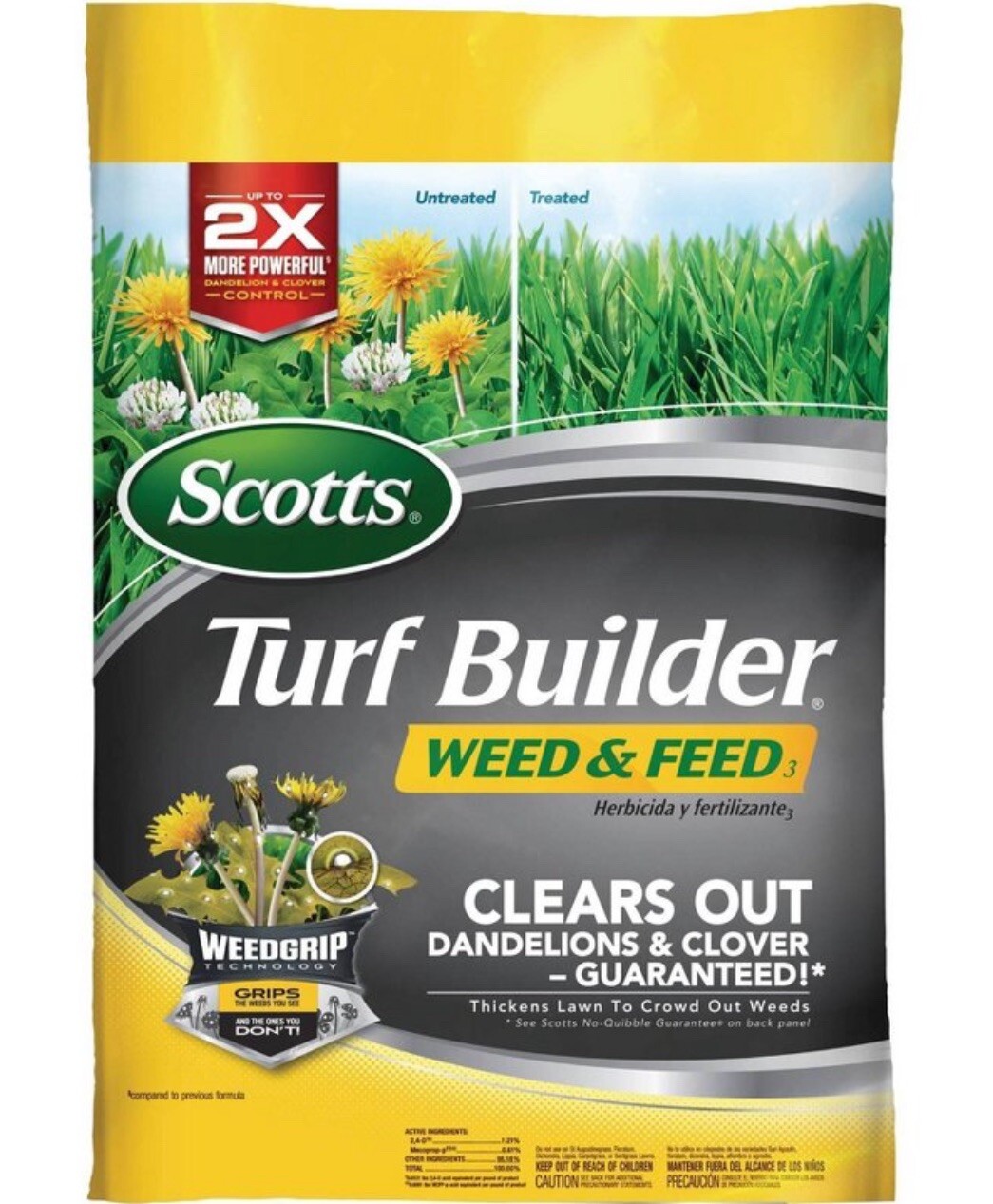 Scotts Turf Builder Weed & Feed , Controls Dandelion, 4,000 sq. ft,11.32 lbs.