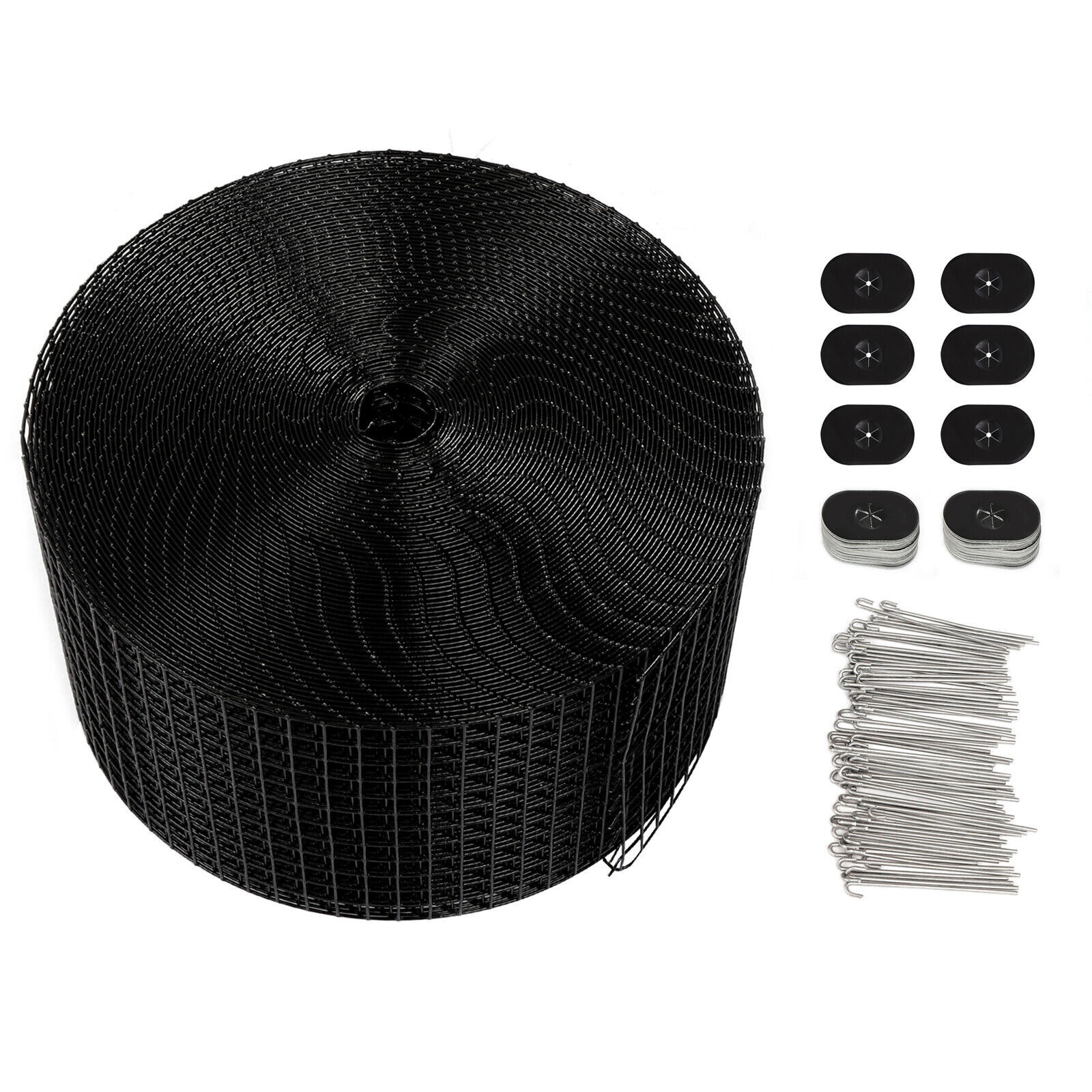 PVC Welded Mesh Roof Pigeon Net 6/8in x100ft Solar Panel Bird Wire Guard Kit NEW