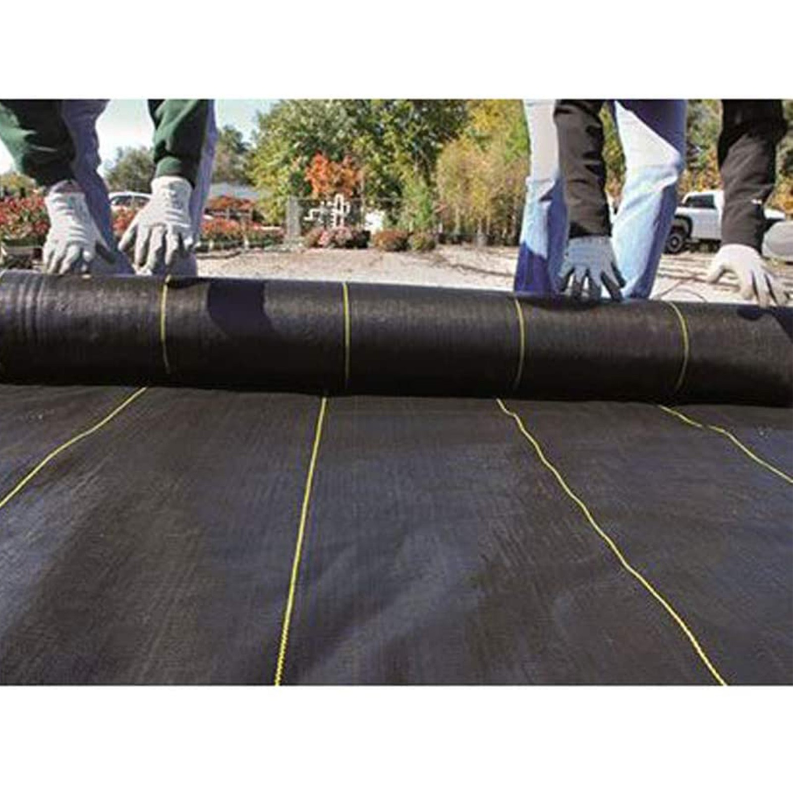 DeWitt Sunbelt 3.2 oz 4′ x 300′ Woven Weed Barrier Landscape Fabric Ground Cover