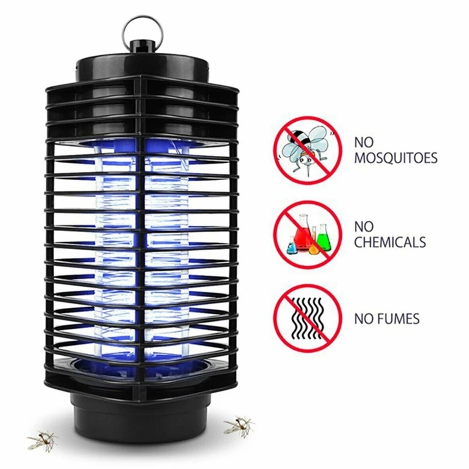 Electric Mosquito Insect Killer Zapper LED Light Fly Bug Trap Pest Control Lamp