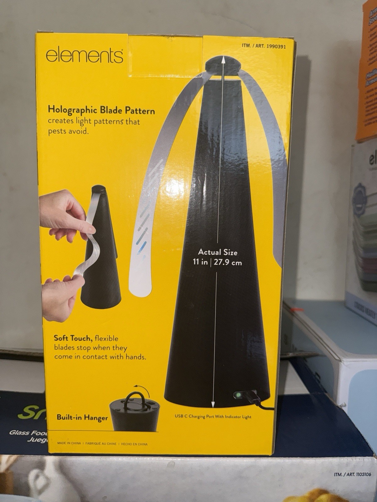 Set of 2 Rechargeable Bug Repelling Fans by Lifetime Brands Inc, Portable