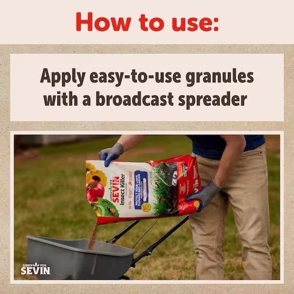 Sevin 20lbs Upto 20,000 sq ft. Lawn & Garden Insect Killer Ready to Use Granules