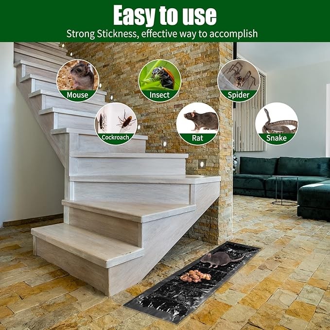 1-10 Pack Rat Mouse Glue Trap Large Catcher Snake Rodent Board Super Sticky Pads