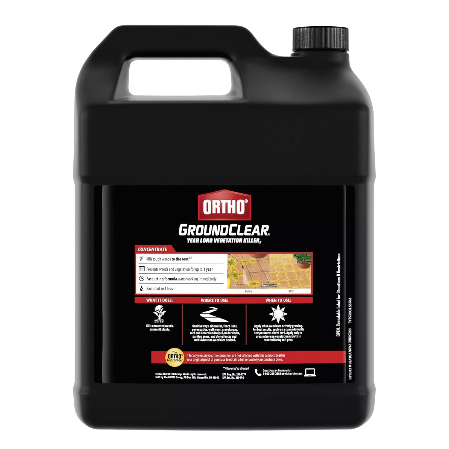 Vegetation Groundclear Concentrate Year Long Killer Ortho Visible Results Gal-US