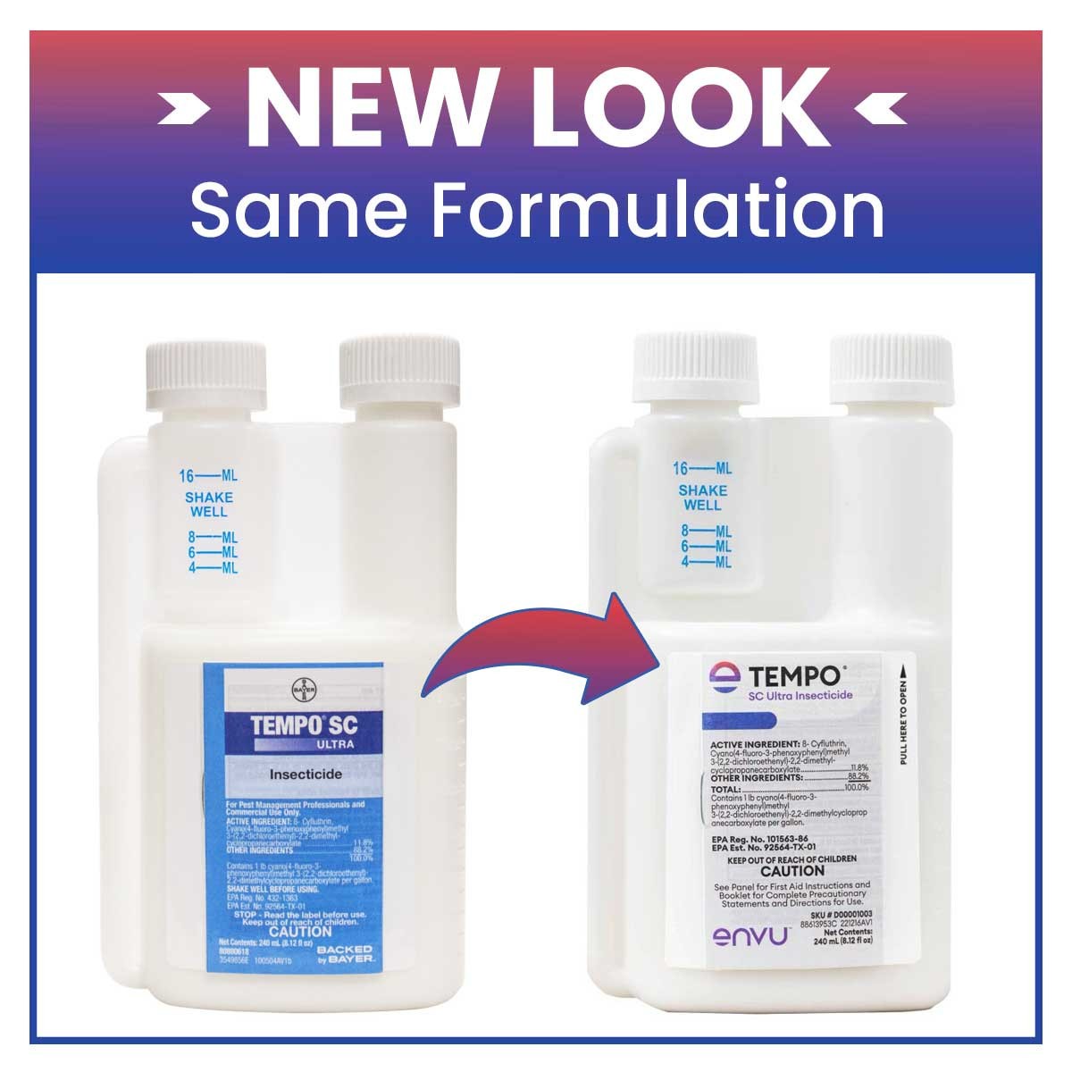 8 oz Tempo SC Ultra ( 240 ML ) Insecticide Pest Insect Control Spiders Bed Bugs