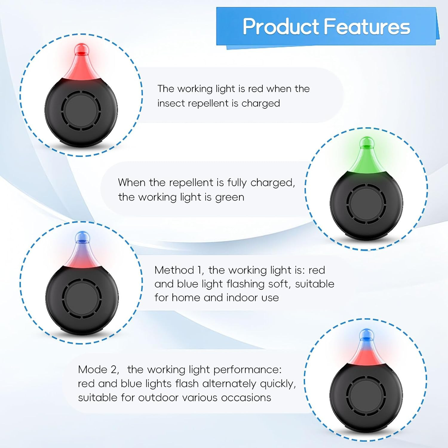 4xAnti Bug Insect Repellent Ultrasonic Pest Flea Tick Repeller for Pets Supplies