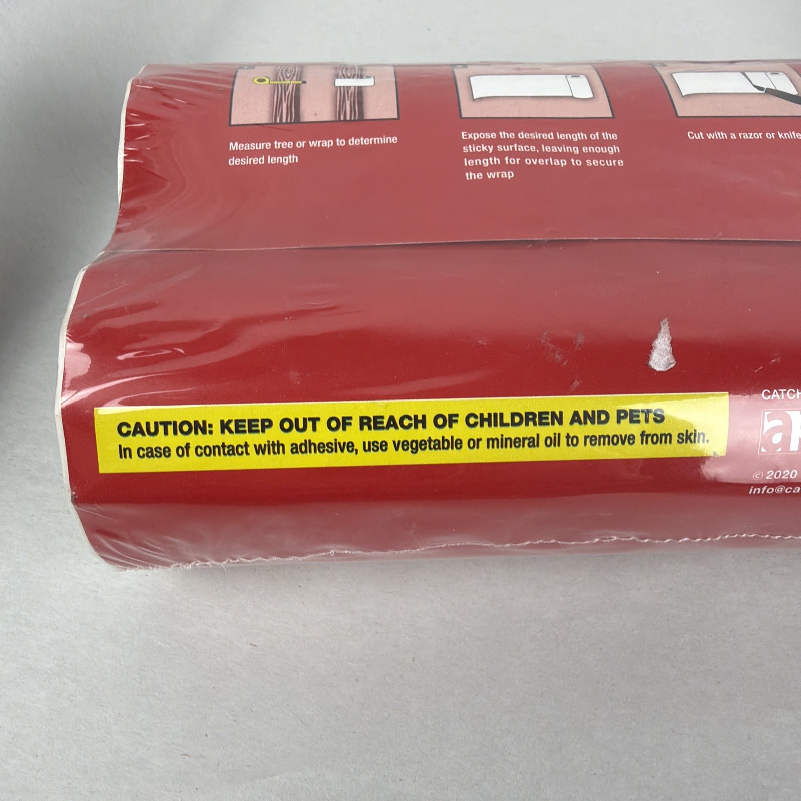 Tree Shield Lantern Fly & Ant Traps Insect Barrier, 4 Rolls 30Ft Each Catchmaste