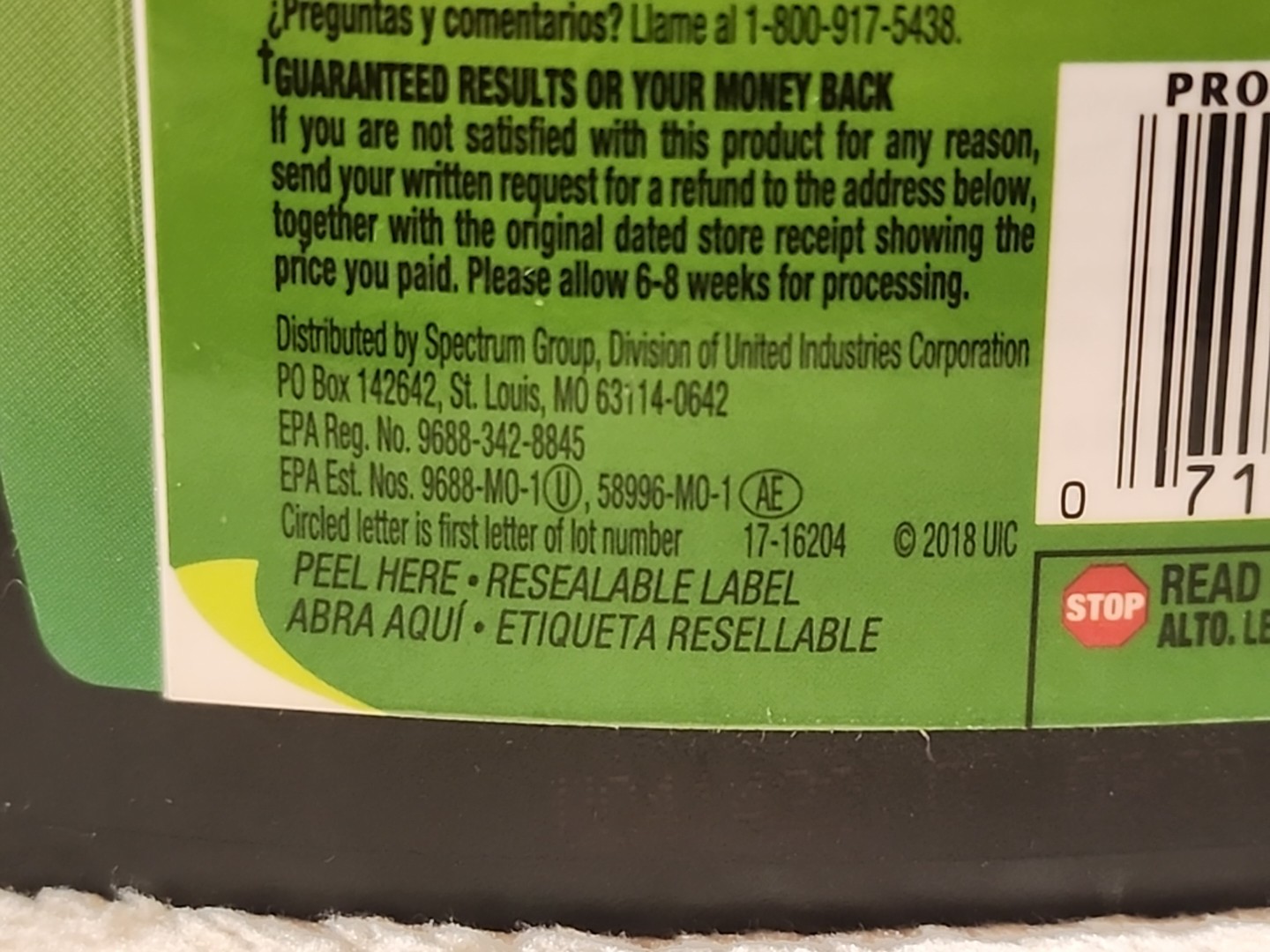Lot of 3: Spectracide Weed Stop For Lawns Concentrate 32oz Bottles
