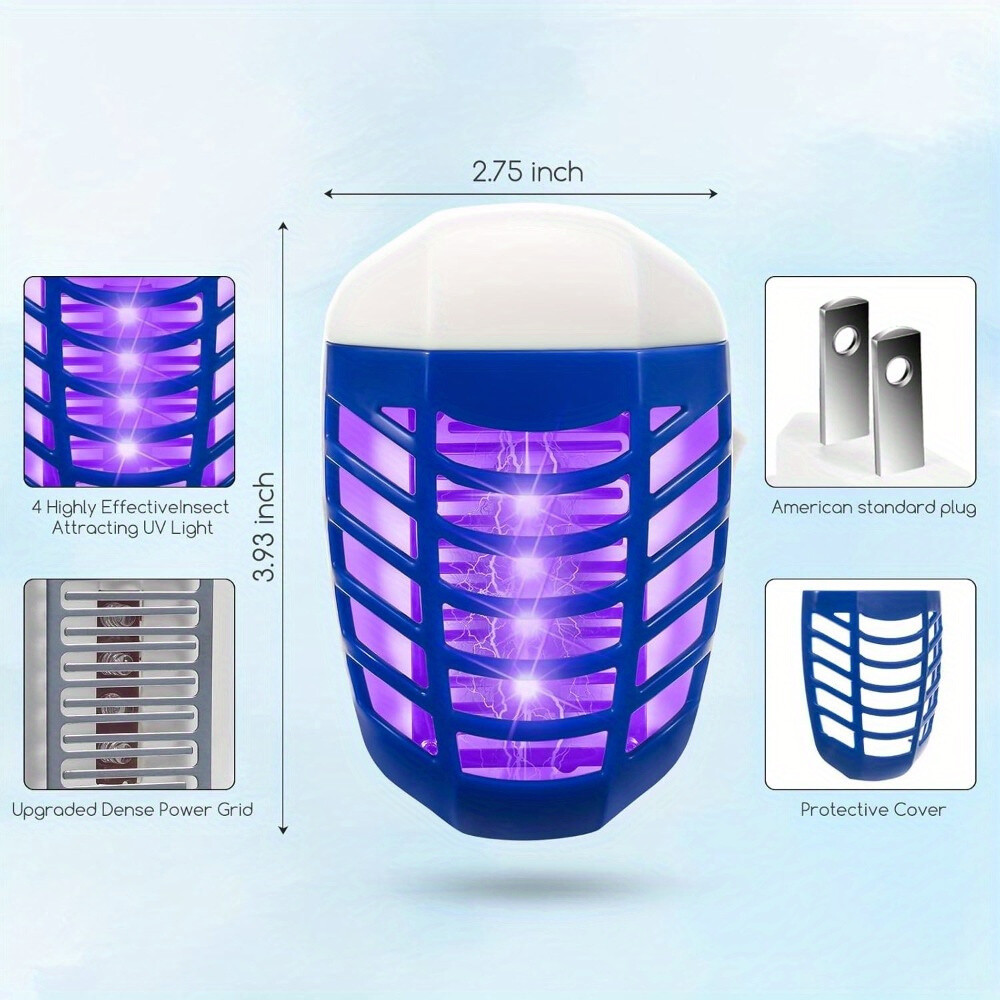 6X Indoor Plug-In Fruit Fly Trap with UV Insect Trap Lamp For Home, Room, Office