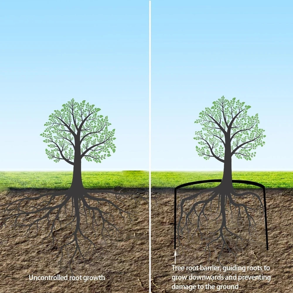 20Ft X 18In X 60Mil-Tree Root Barrier Bamboo Barrier Rhizome Control Barrier for
