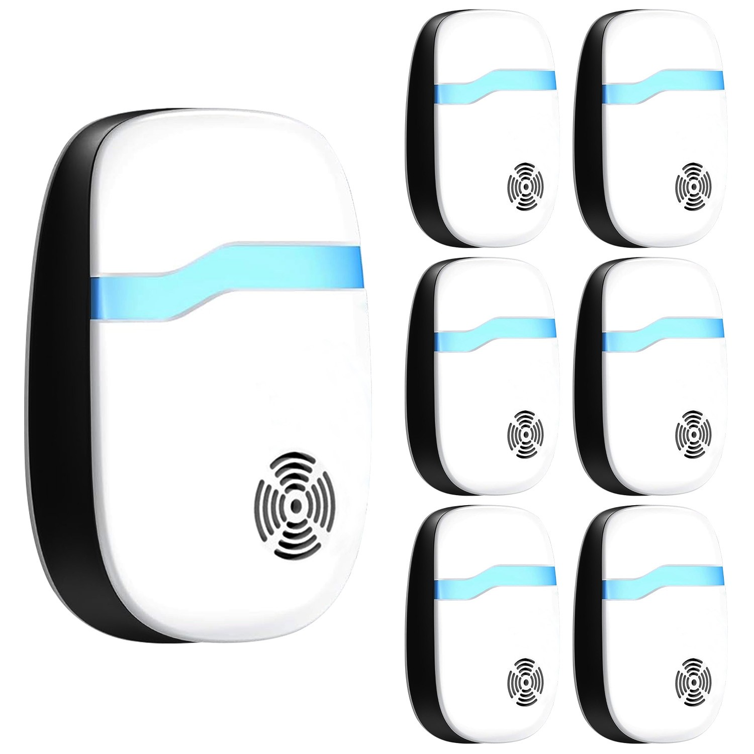 6 Pack Ultrasonic Pest Bugs Repeller Indoor Plug in Pest Control